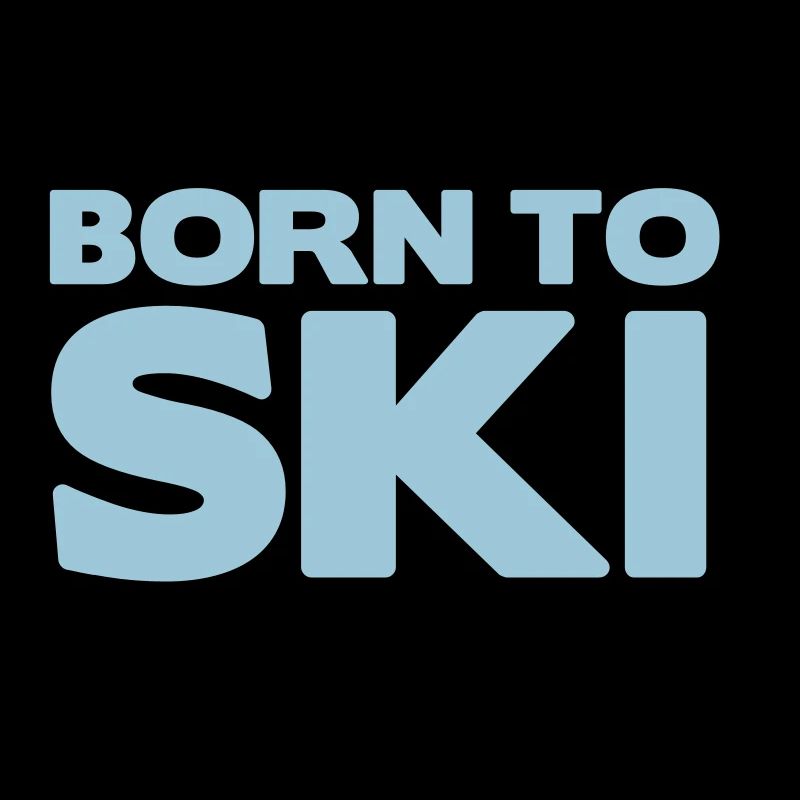 born to ski 2 col