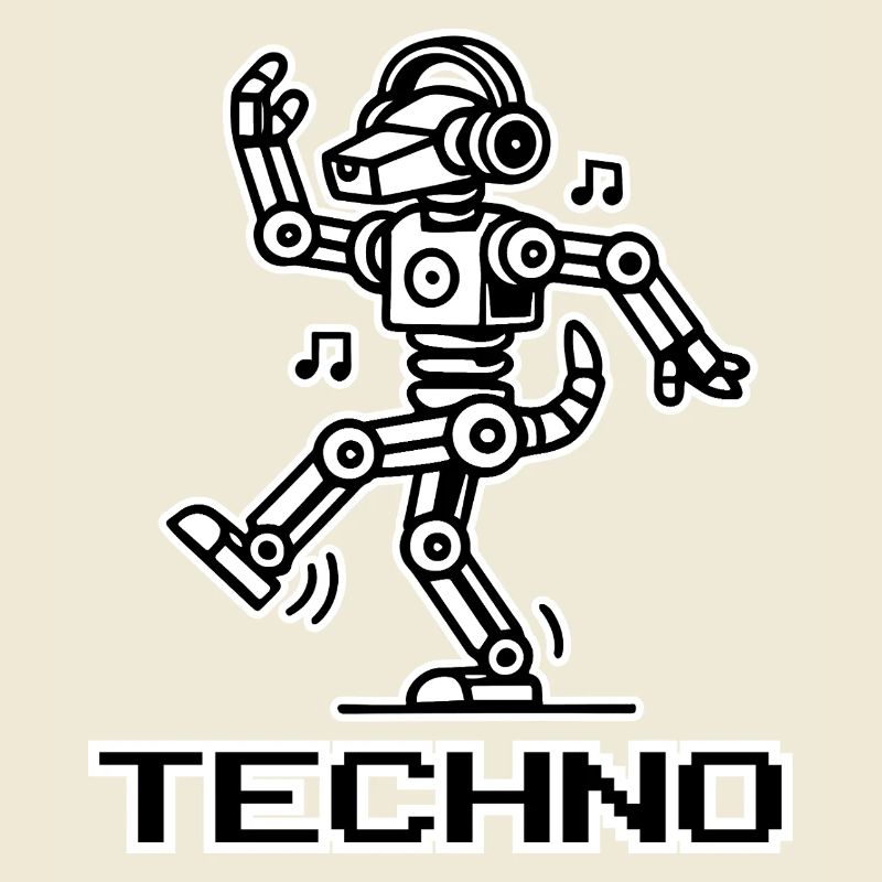 Chien robot dansant - Techno Rave Design