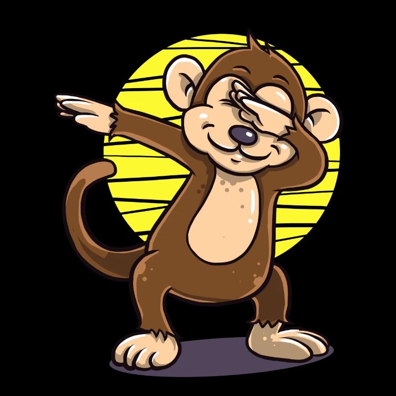 Dabbing dab Affe lustig Geschenk Gruselig Geburt