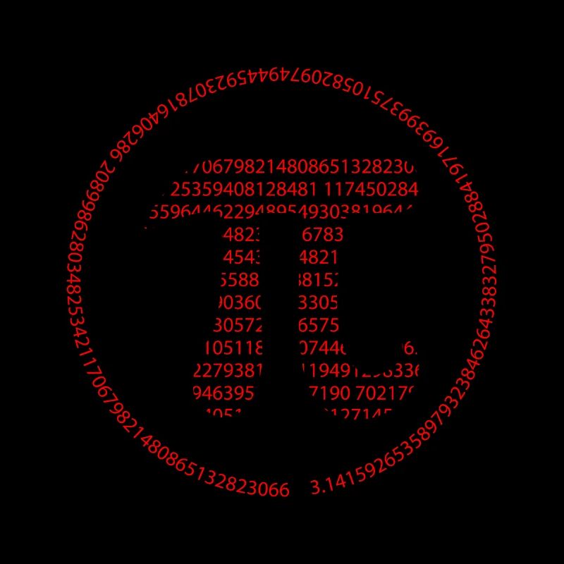 Pi - Pi Day - rot