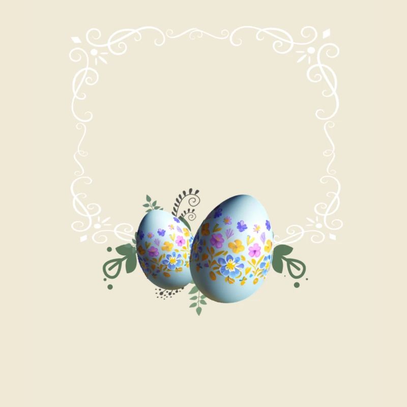 Festive Easter Egg Picture Frame