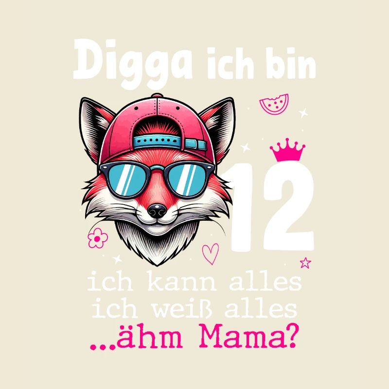 Digga Ich Bin 12 Kindergeburtstag Mädchen