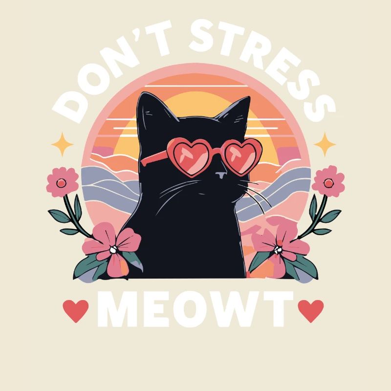 Mach dir keinen Stress, Mauzi Katze süßes Kätzchen