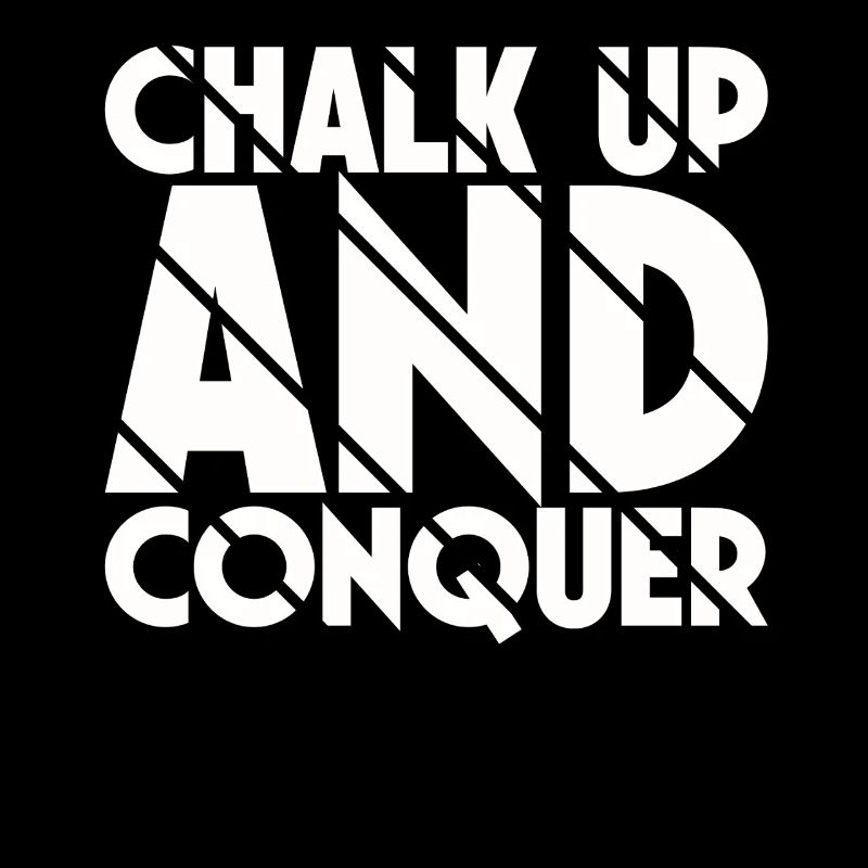Boulderer Chalk Up et Conquer Bloc