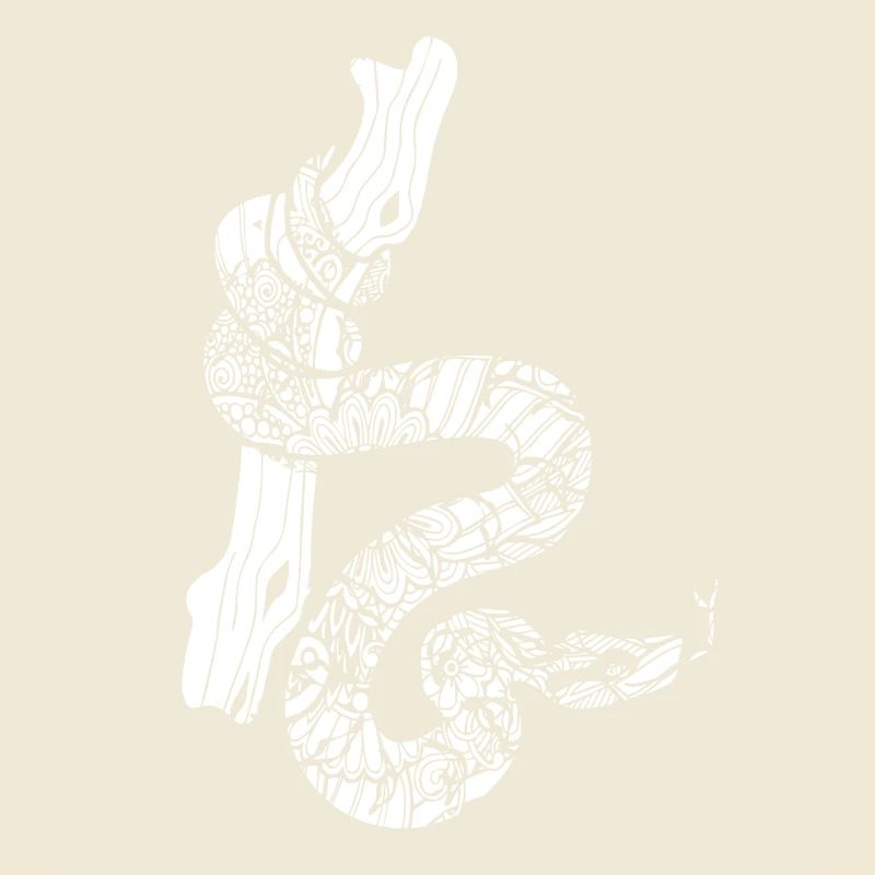 Boa Constrictor Floral Pattern