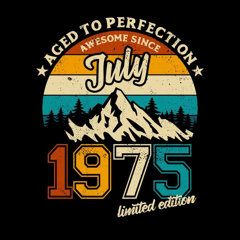 Limited Edition Juli 1975 Geburtstag Geschenk