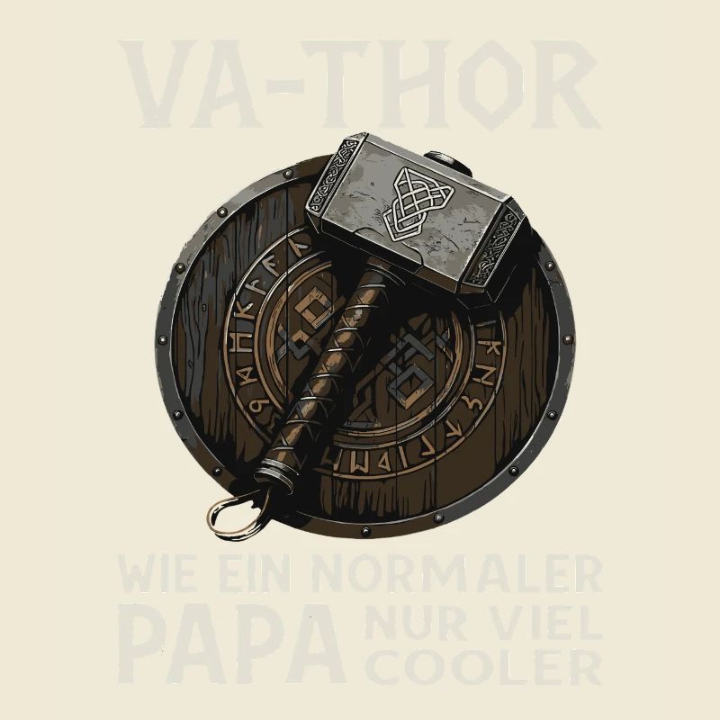 VA-THOR – Wikinger Papa Spruch Design