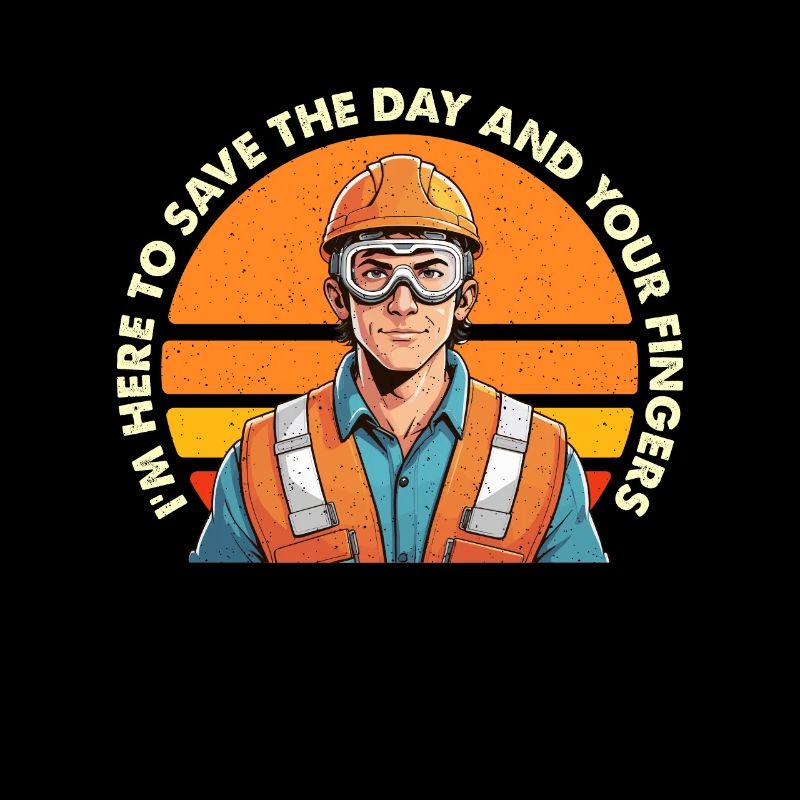Safety Officer I'm Here To Save The Day Security