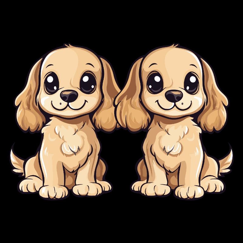 Cocker Spaniel Hund Comic