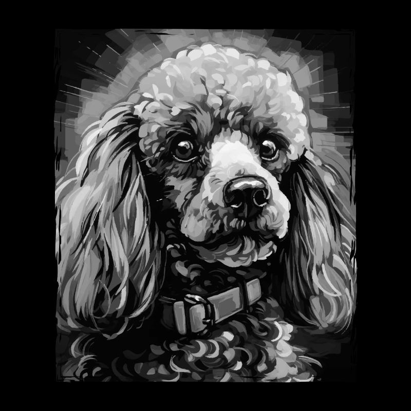 Caniche chien portrait