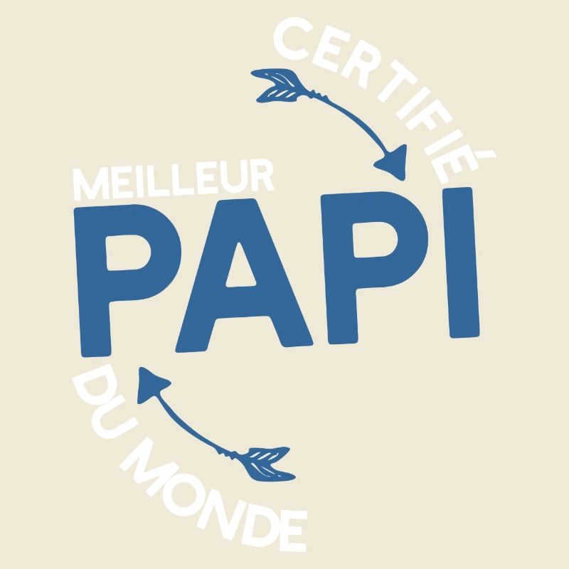 Certifié papi t-shirt cadeau papy