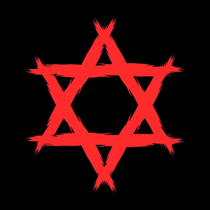 Etoile de David religion rouge