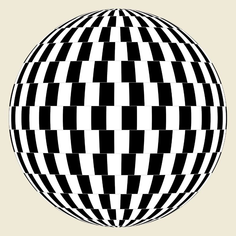 Boule formes abstraites idée cadeau