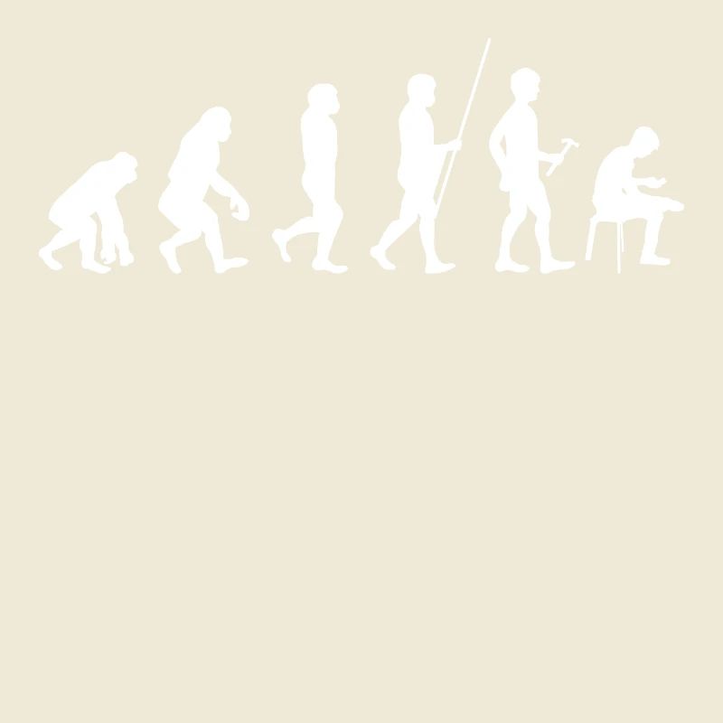 Evolution to Cell Phone Addiction T-Shirt Gift