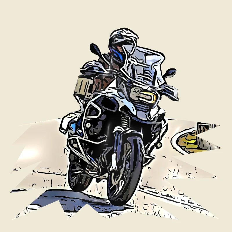 Courbe de vélo d’aventure