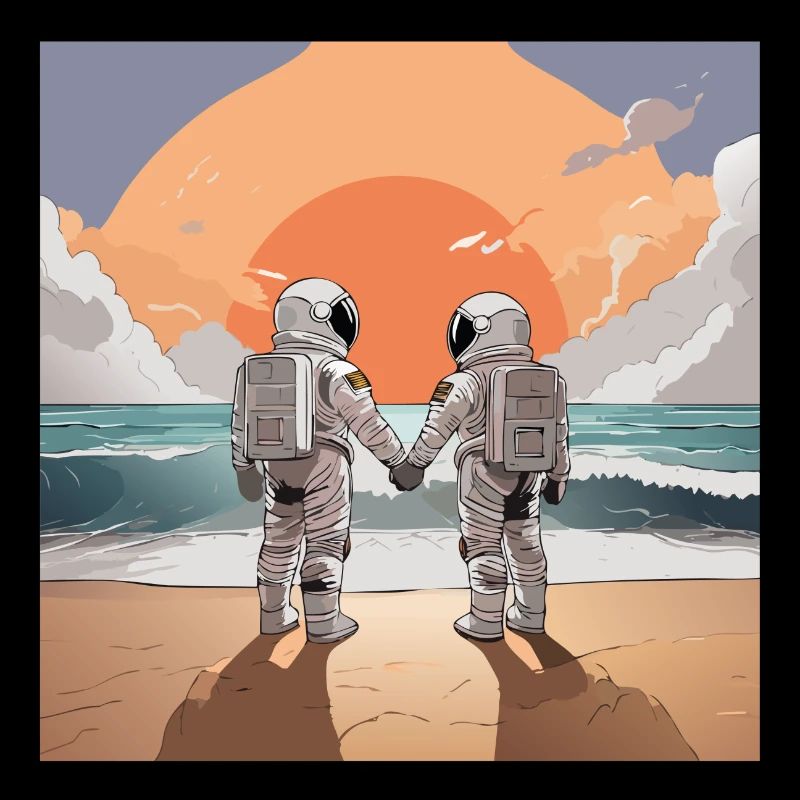 Das Astronauten-Paar