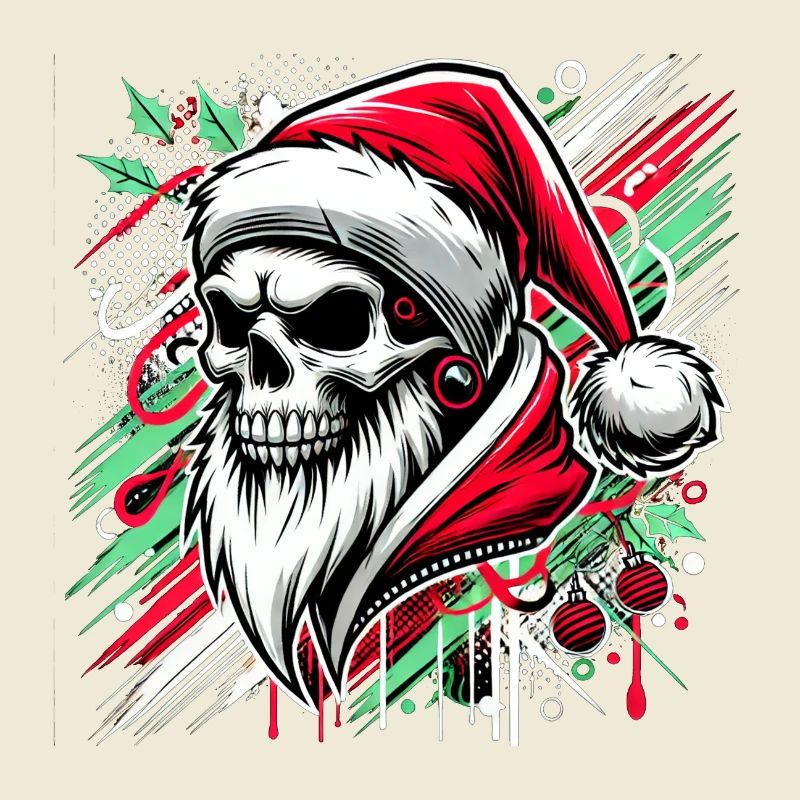 Crâne de joyeux Noël