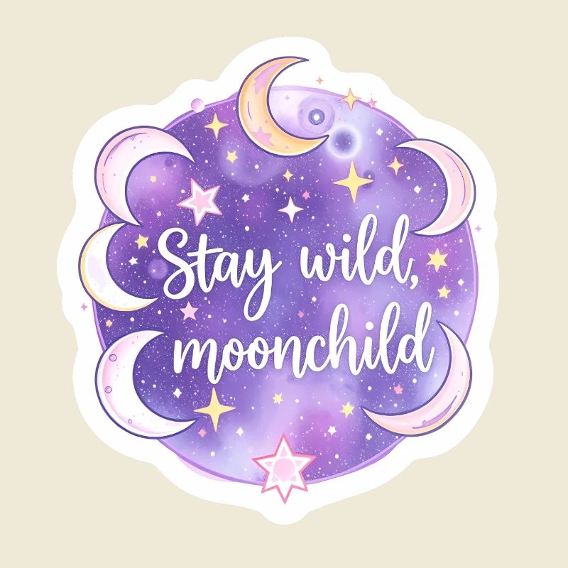 Mystique Moonchild Céleste Boho Astrologie