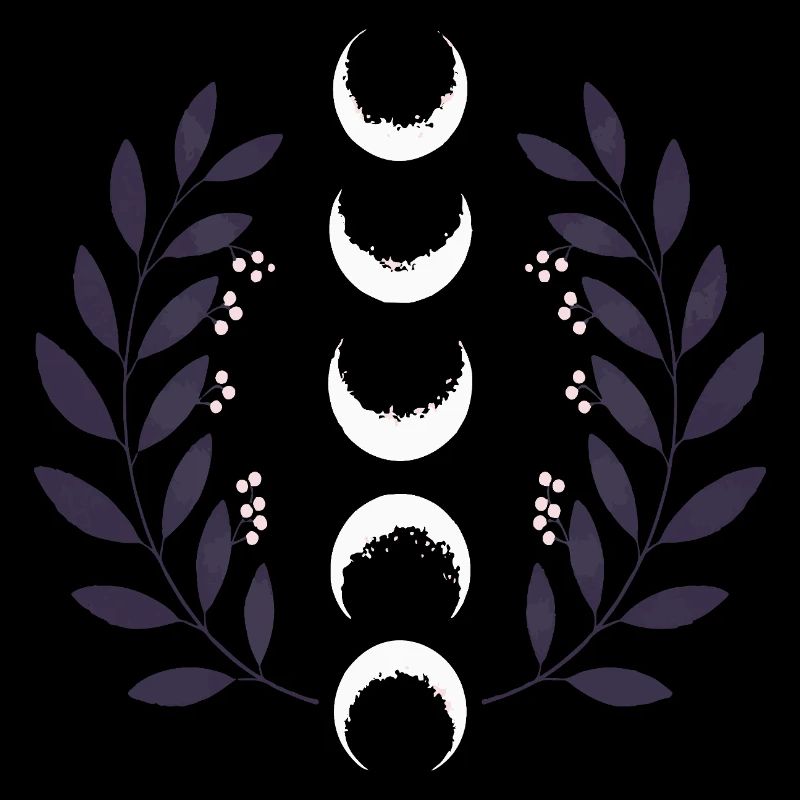 Celestial Moon Phase BOHO Wildflowers Zodiac Witch