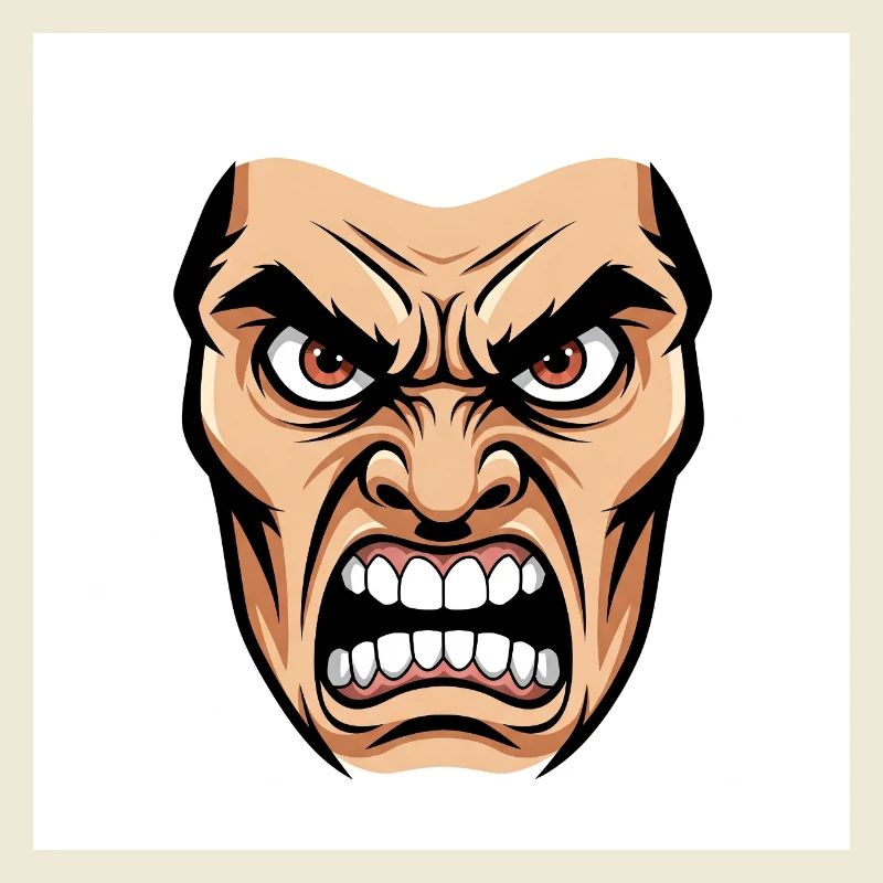 Die Essenz des Zorns: Eine explosive Grafik