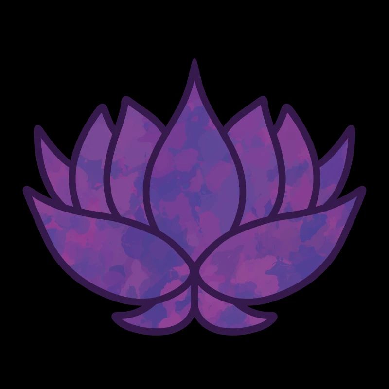 Fleur de lotus Bleu violet