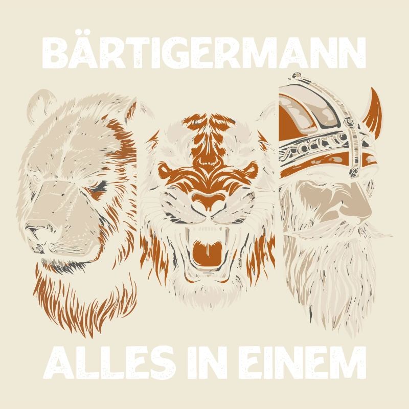 Bärtigermann Bär Tiger Wikinger Starker Mann Bart