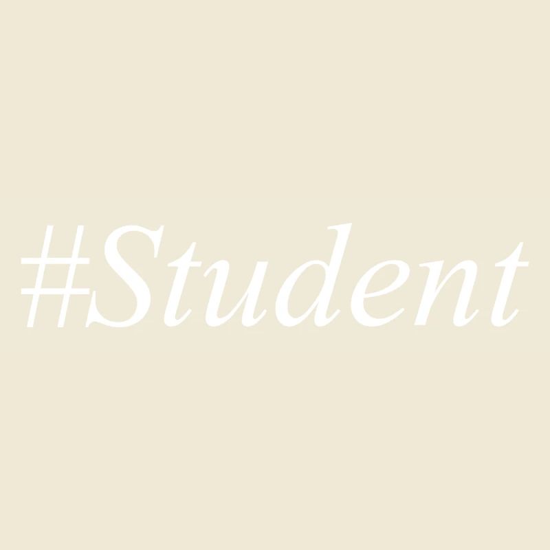#Student Logo White