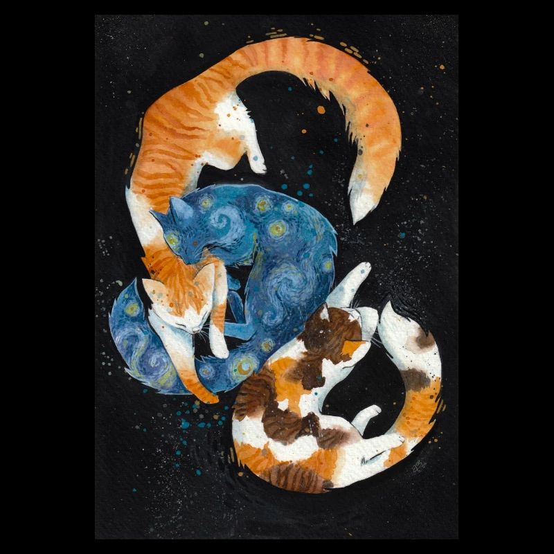 Starry Night Cats