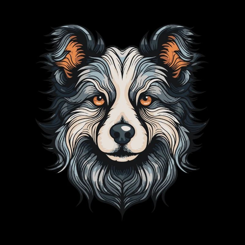 Border Collie Chien Portrait