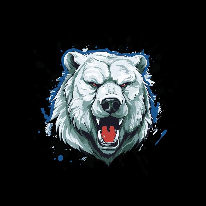 Polar Bear Head Icon Animal Polar Bear