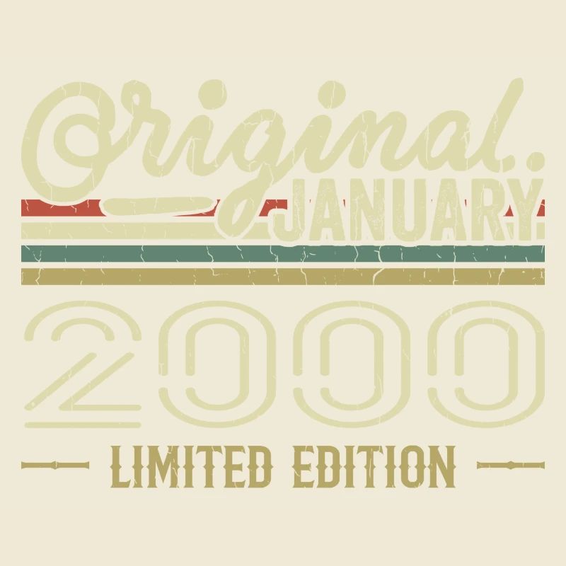 Janvier 2000 anniversaire Janvier 2000 cadeau 2000