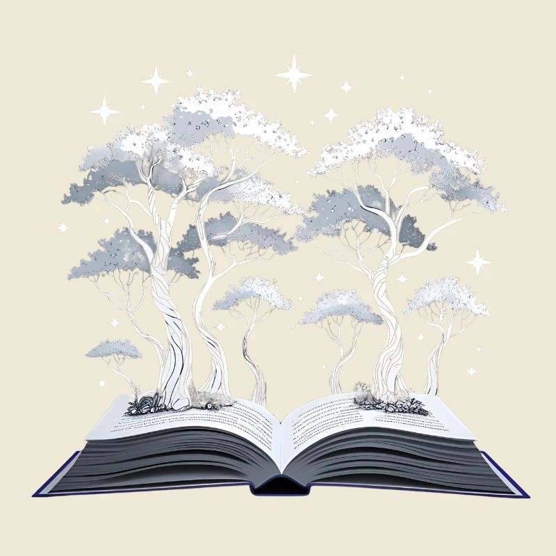 Magic Forest – Buch mit Bäumen