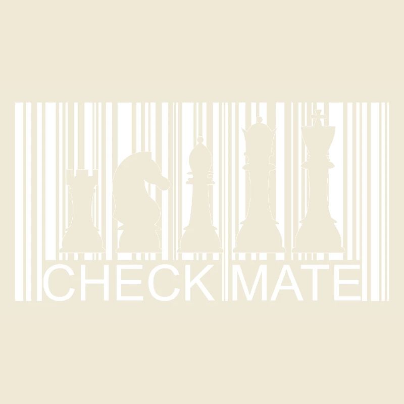 Stylish chess barcode design for chess fans