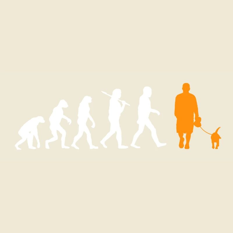 Evolution Hund Dog spazieren gehen walk Geschenk