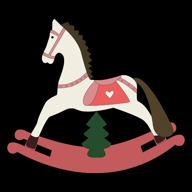 Cheval à bascule Noël