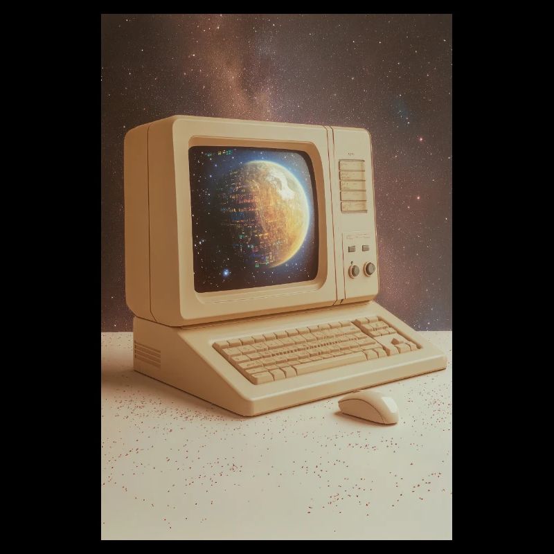 Retro-Computer trifft Weltraum