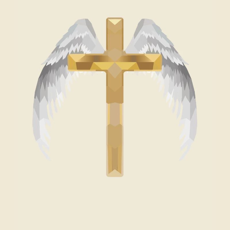 Polygon cross with wing