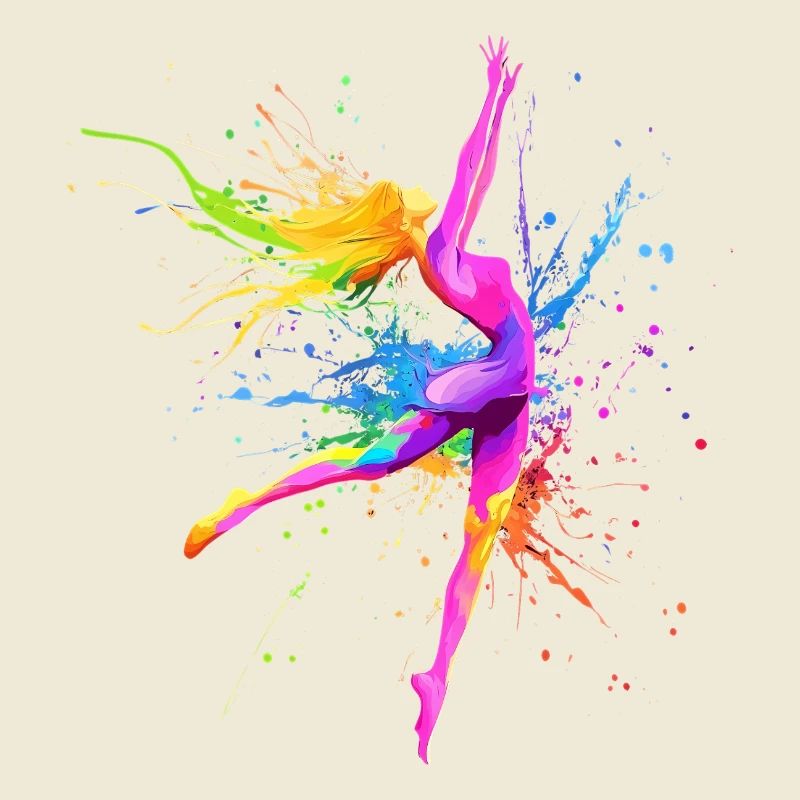 Danseuse Colorée Danseuse Professeur de Danse Cadeau