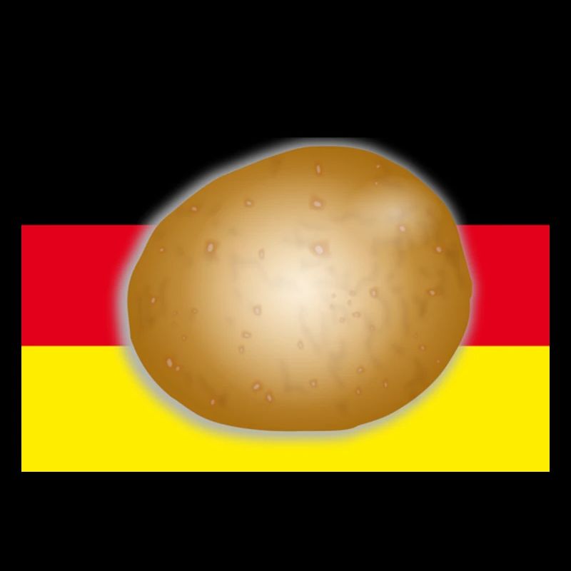 Deutschlandflagge Kartoffel