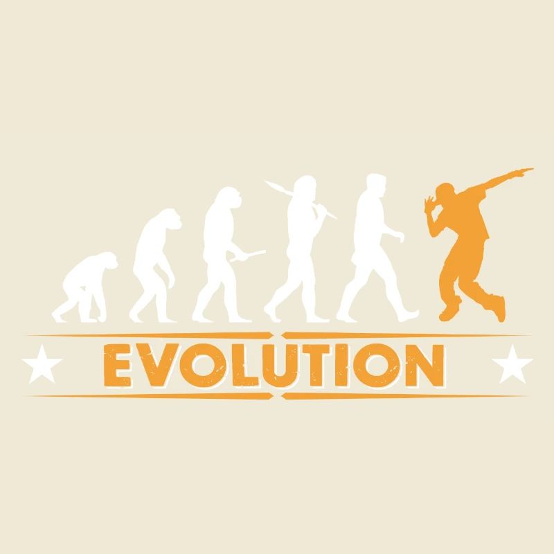 HipHop break dance evolution - orange/white