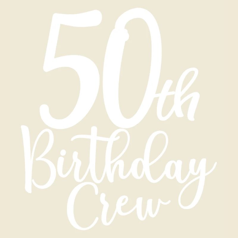 50th Birthday Crew B-day Party Squad 50 ans