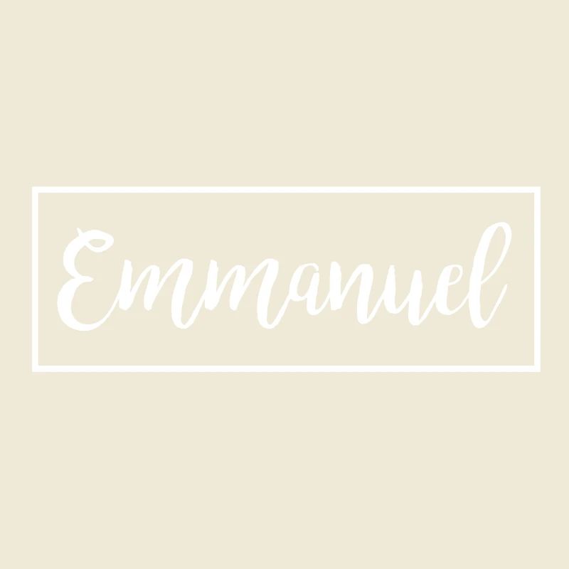 Emmanuel Gott ist mit uns Geschenk Idee