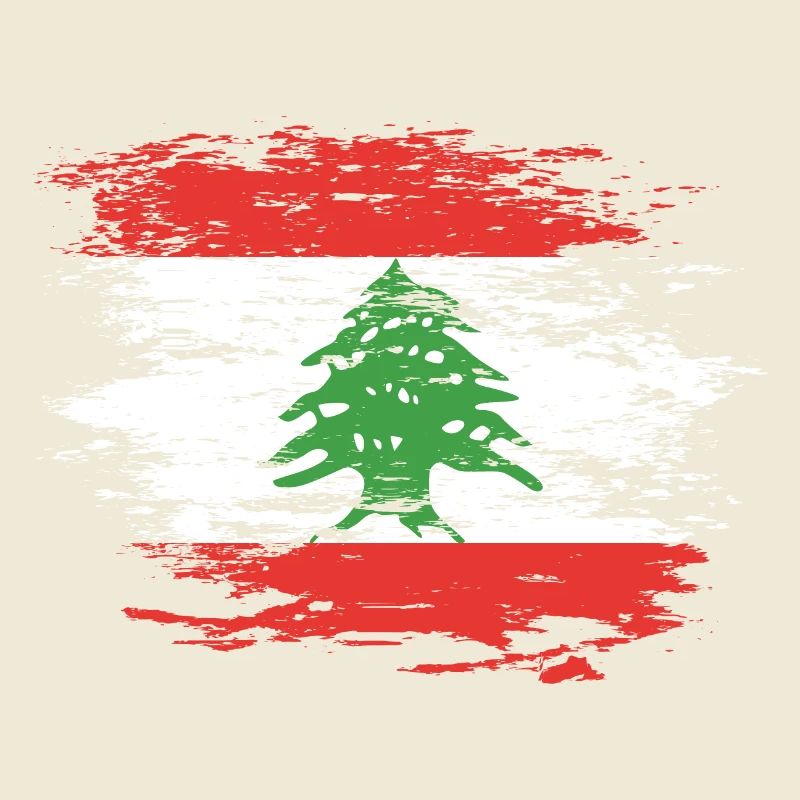 Libanon Flagge used