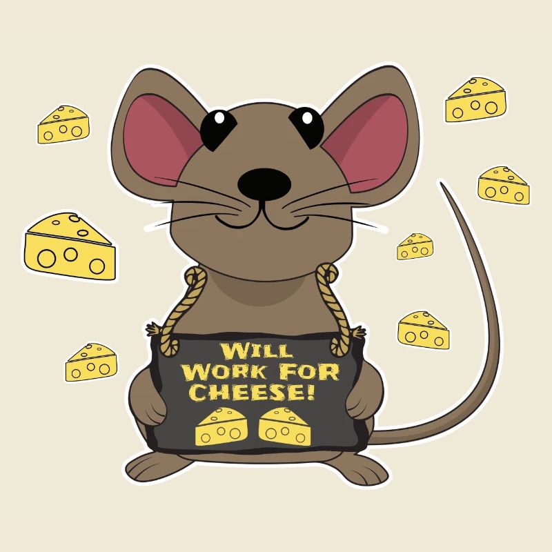 Funny mouse cheese