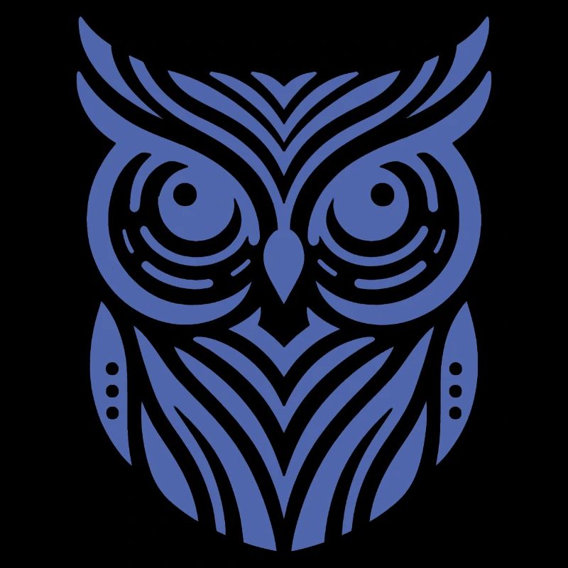 Minimalistische Eule Silhouette Design