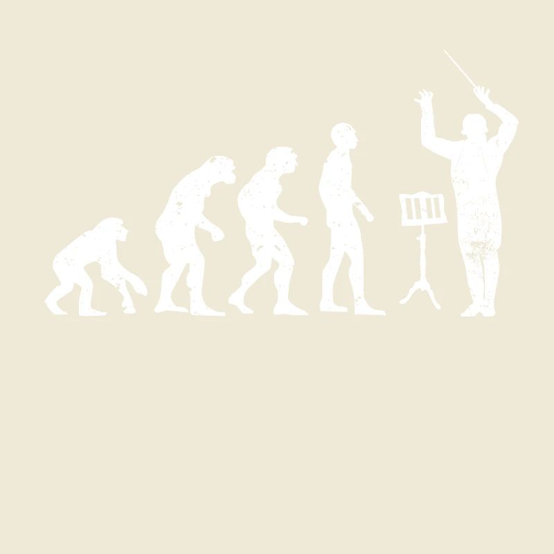 Dirigent Evolution Musiker Geschenkidee