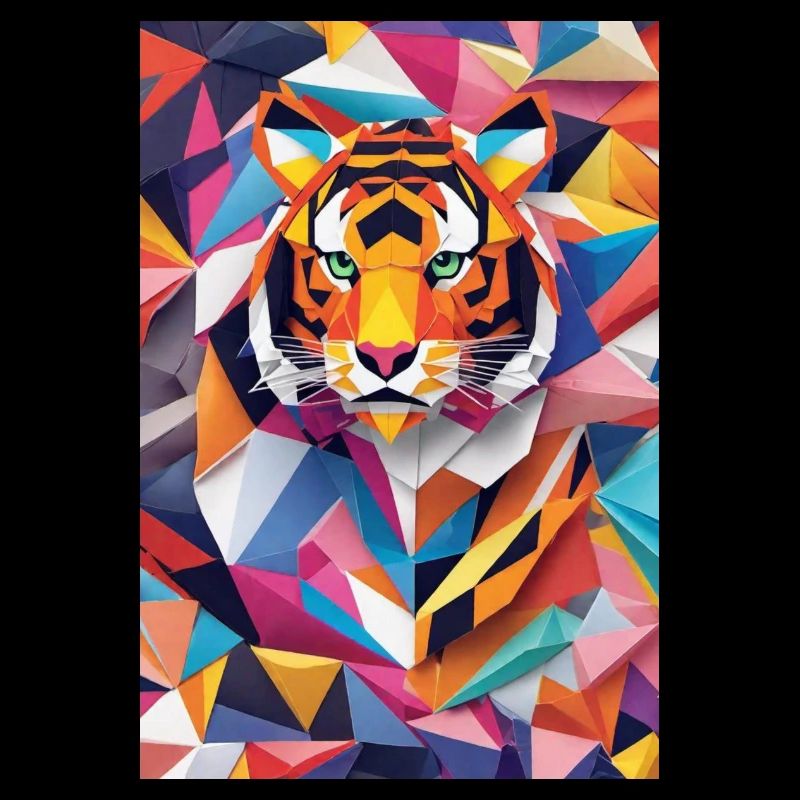 Royal Stripes: Origami Tiger