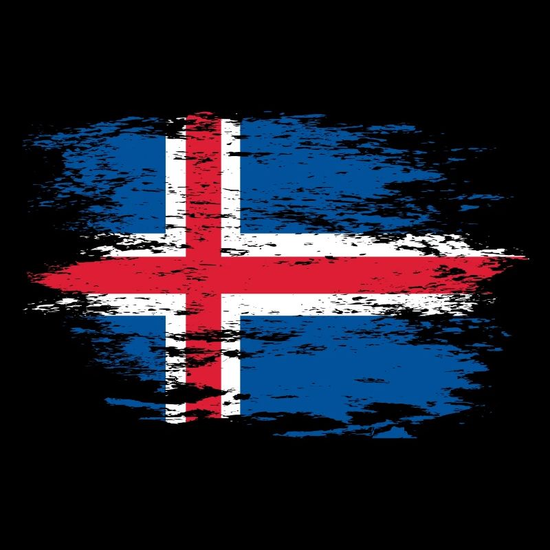 Drapeau islandais utilisé