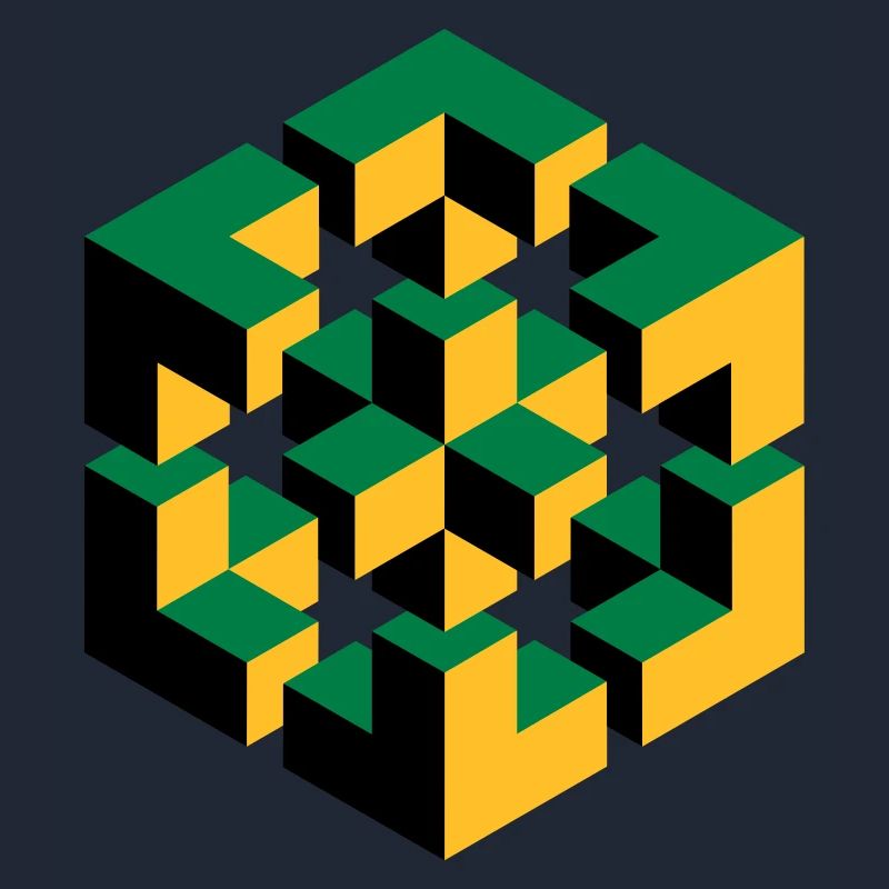 impossible figure Escher cube geometry fantasy