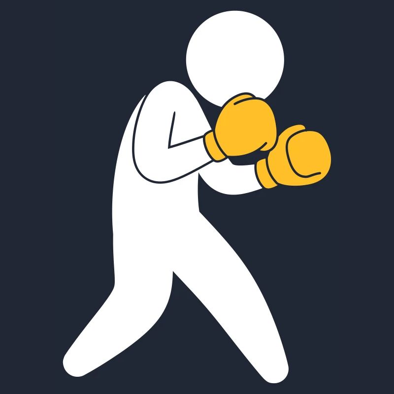 Ein Boxer Ausübung Im Ring
